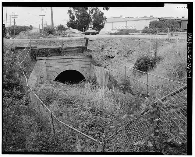 1. VIEW OF WEST HEADWALL AND WING WALL, FROM BRIDGE TO...