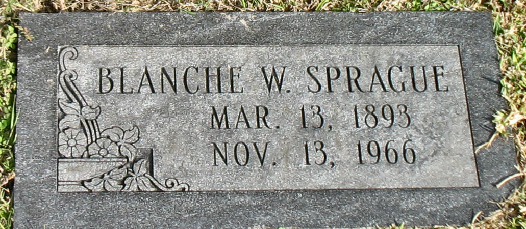 Blanche W. Sprague Gravesite