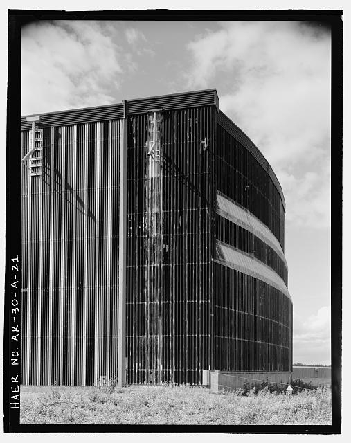 21. View from south to southerly face of scanner building...