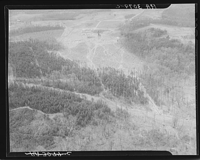 Aerial view of Greenbelt, Maryland, taken from Goodyear...
