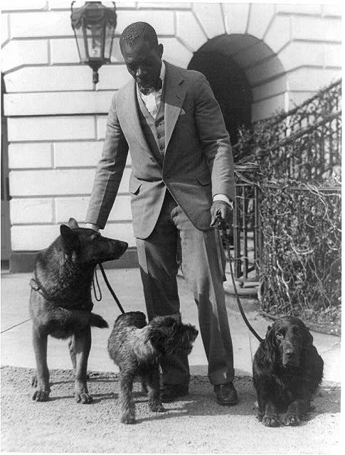 [Robert R. Watson(?) or Robinson(?), kennel master at the...