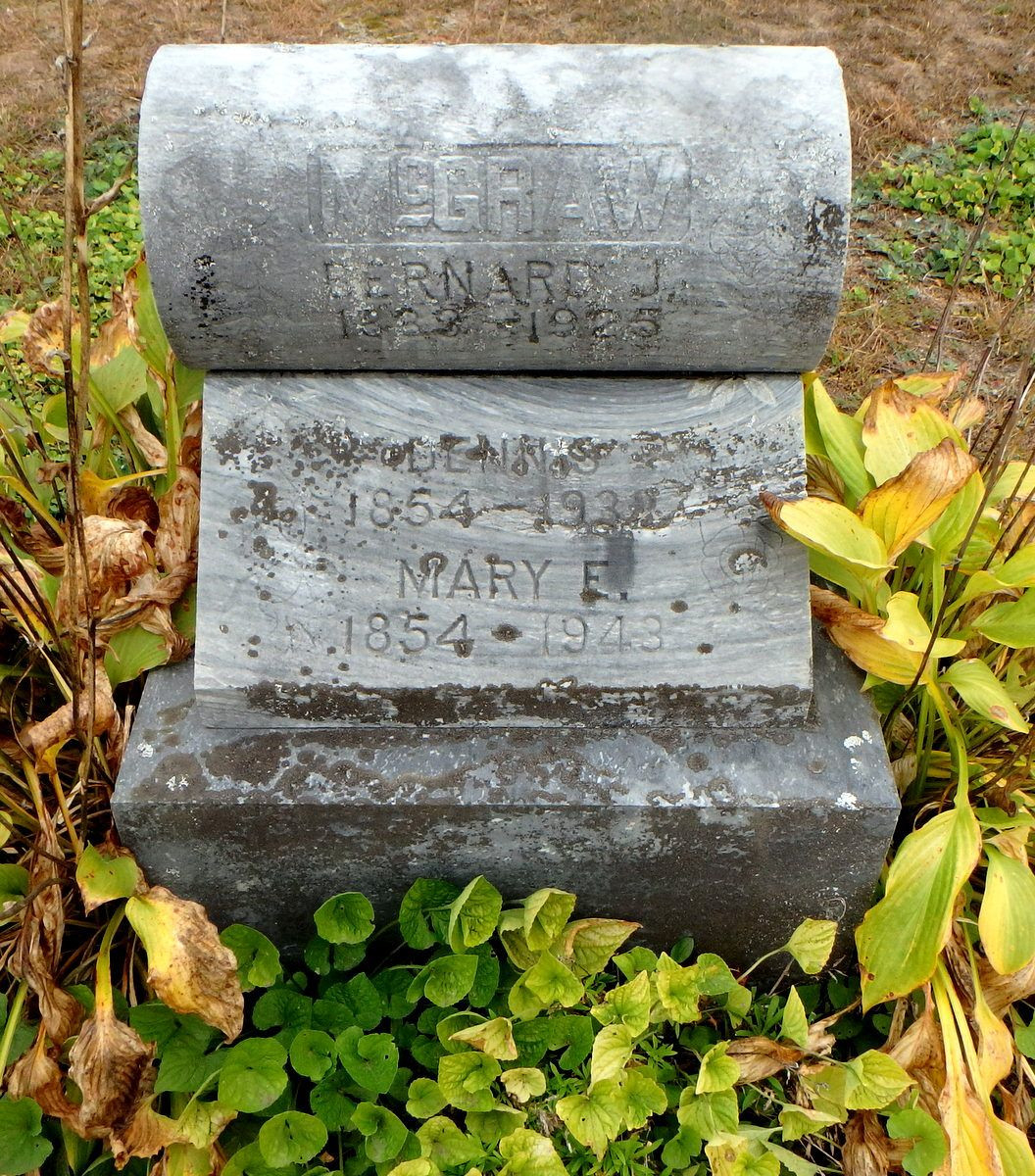 Bernard James McGraw-- gravestone