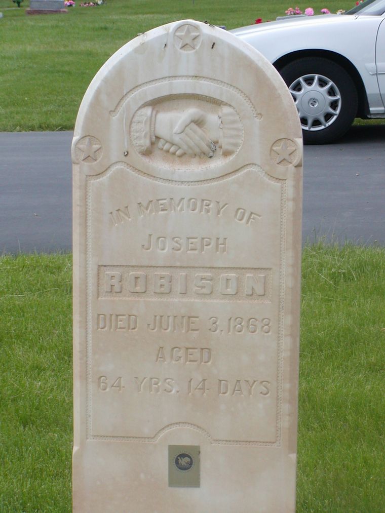 Gravestone of Joseph Robison