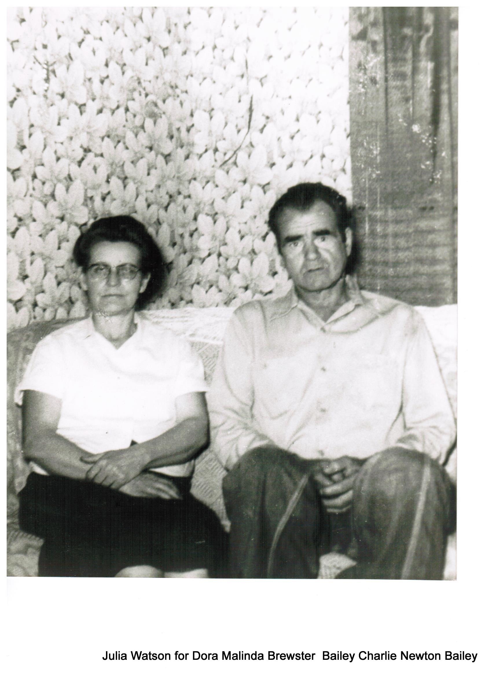 Dora (Brewster) and Charlie Bailey 