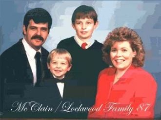 Forest & Deborah (Lockwood) McClain family, 1987