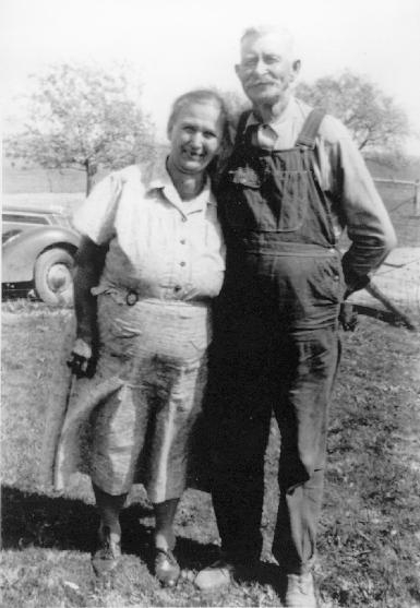David S Pearson and wife Cora Belle McDougal Pearson