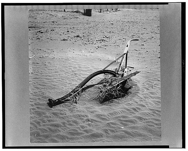 The plow that broke the plains; look at it now. Oklahoma
