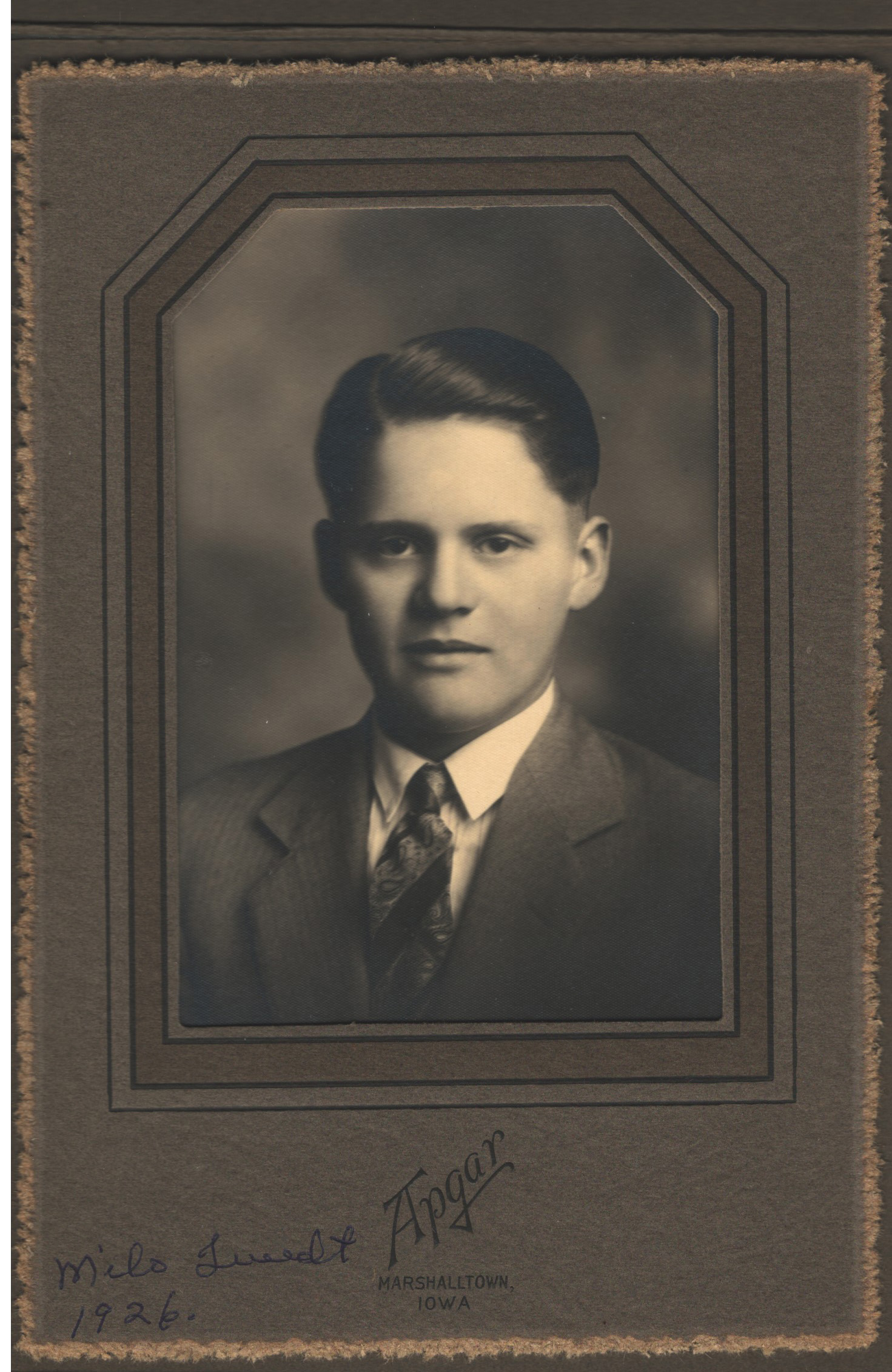 Milo Twedt, 1926