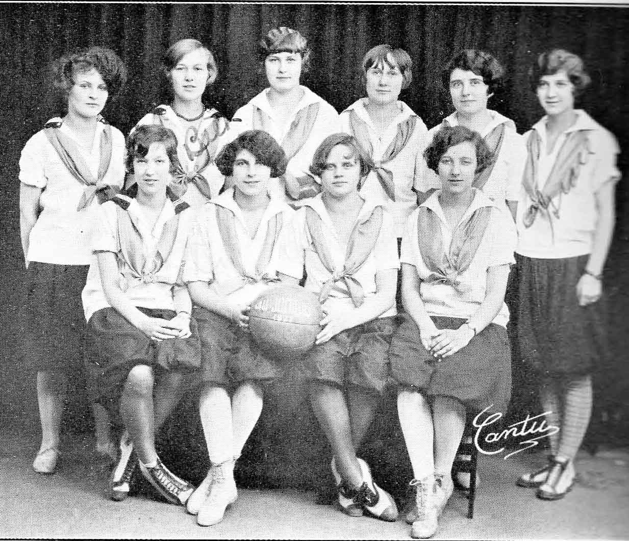 Beth Madsen and 1926 Women's Basketball Team