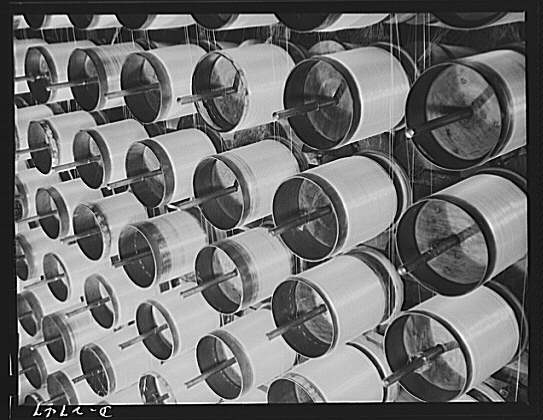 Fiberglass manufacture, Owens-Corning, Toledo, Ohio....
