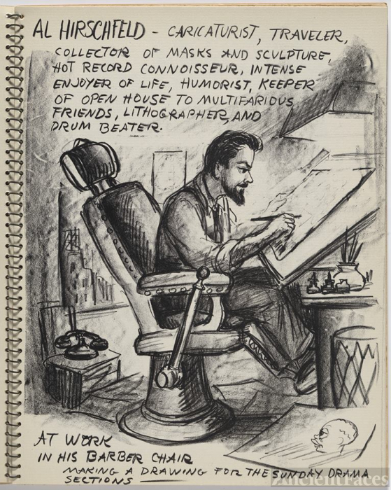 Al Hirschfeld Cartoon