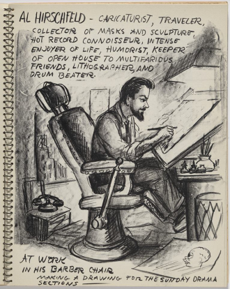 Al Hirschfeld Cartoon