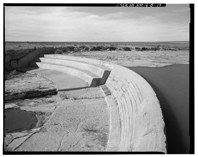 17. AVALON DAM - SPILLWAY NO. 2. VIEW TO NORTHWEST -...