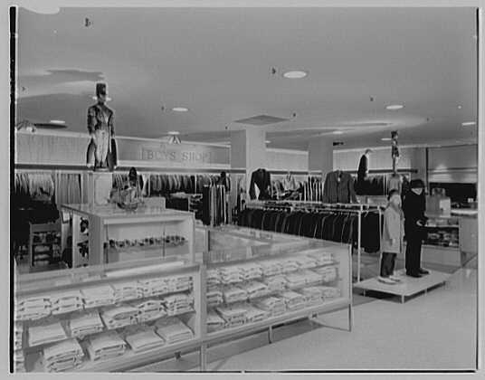Lord & Taylor, business in Millburn, New Jersey. Boys' shop