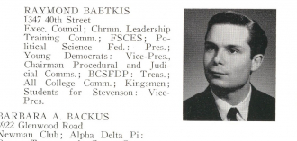 Raymond Babtkis at Brooklyn College.