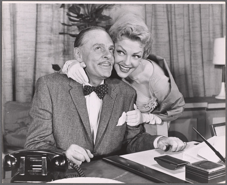 Jerome Cowan and Vivian Blaine in SAY DARLING