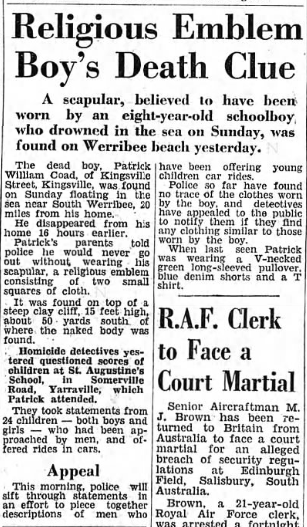 Religious Emblem Boy's Death Clue