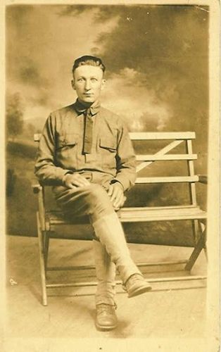 William J. Pesta Sr. In Uniform Ca 1918