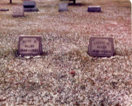 George Allen & Rosette Parker gravestone
