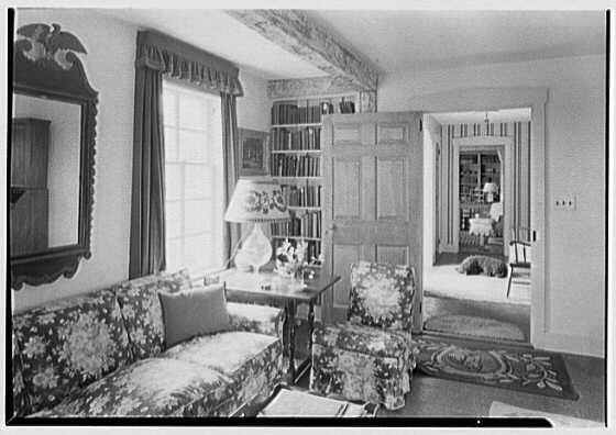 C. Maury Jones, residence in Peapack, New Jersey. Living...