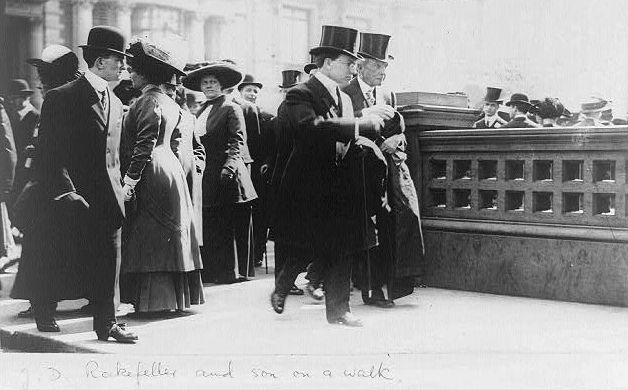 John Davison Rockefeller & son