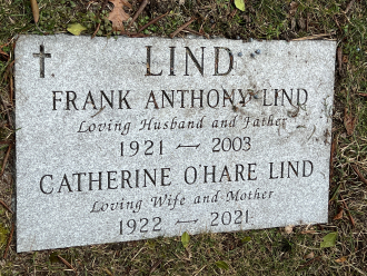 Catherine Dorothy O'Hare-Lind--gravestone