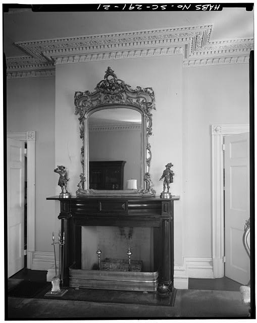 21. MANTLE DETAIL, SOUTHEAST ROOM, NORTH WALL, FIRST...