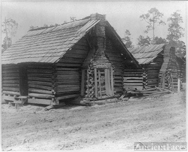 [Cabins of African Americans near Thomasville, Georgia,...