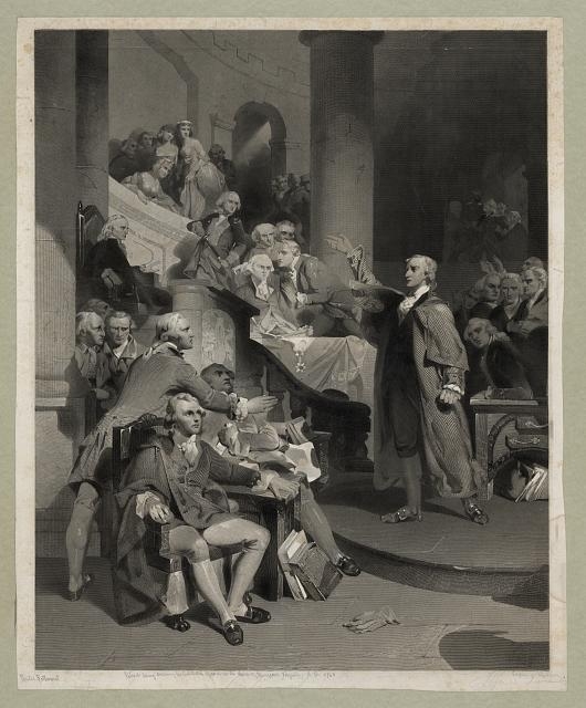 [Patrick Henry before the Virginia House of Burgesses May...