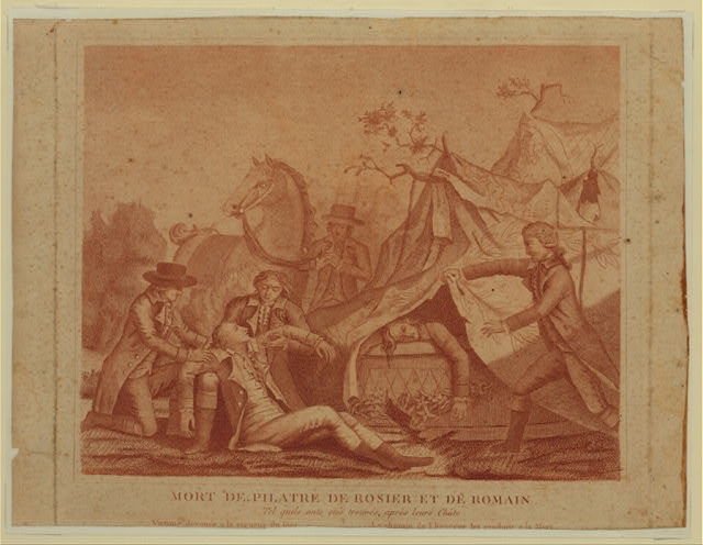 Mort de Pilatre de Rosier [i.e. Rozier] et de Romain. Tel...