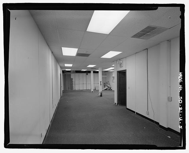 5. Interior view of unoccupied space; showing open...