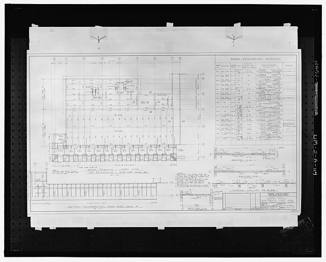 ARCHITECTURAL DRAWING, ROOF FRAMING, LOBBY AREA...