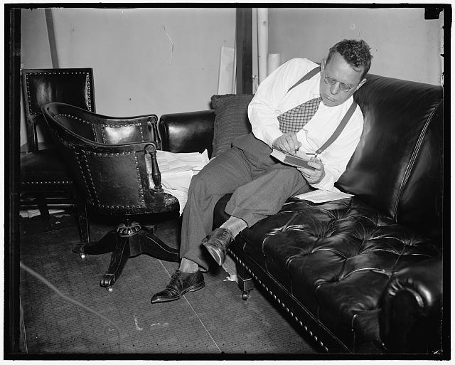 Texas Solon believes in comfort. Washington, D.C., July...