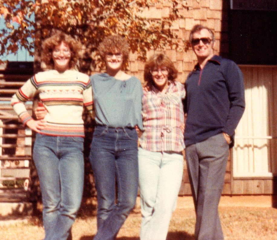 Robert E Doxey with three daughters