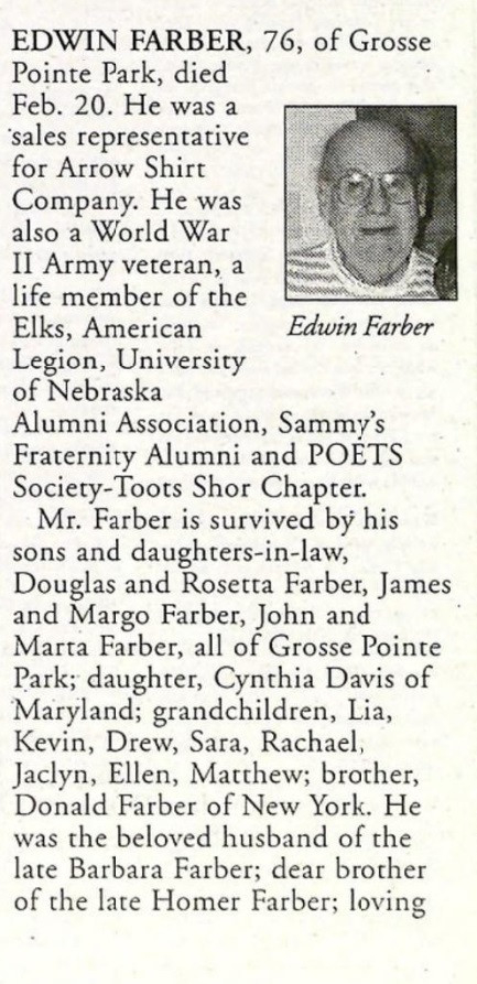Obituary. Partial.