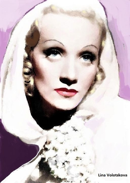 Marlene Dietrich by Lina Volotskova.