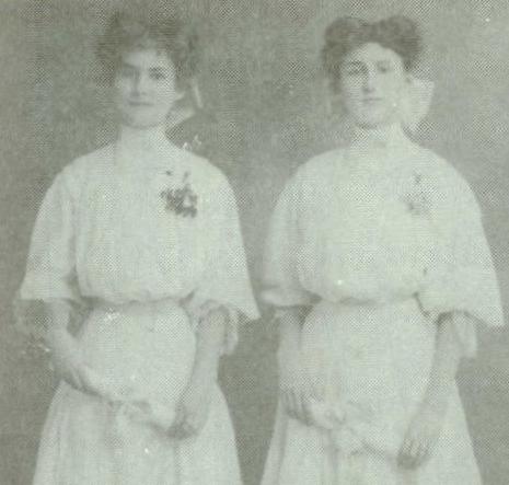 Myrtle and Grace Palmer both married into the Burley family