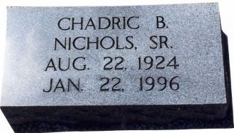 Grave of Chadric Nichols, Sr.