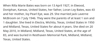 Rilla Marie Bates