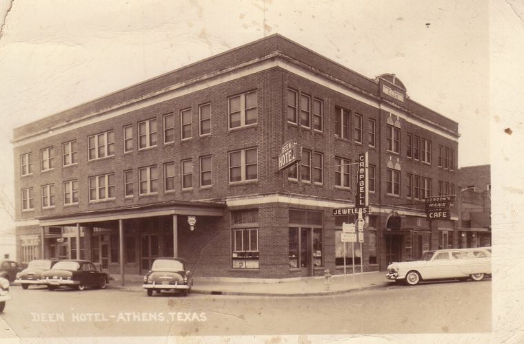 Deen Hotel, Athens Texas 1955