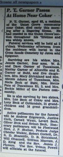 Peter "Pete" T. Garner obituary