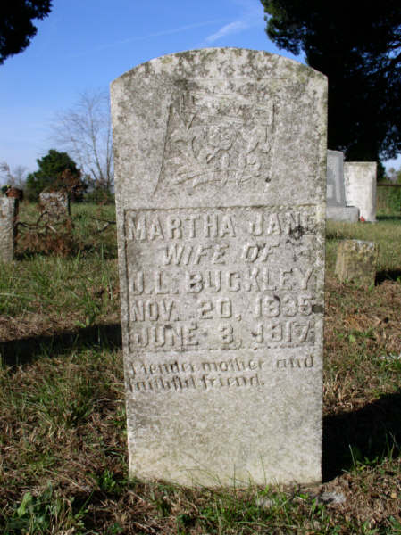 Buckley, Martha Jane-Tombstone