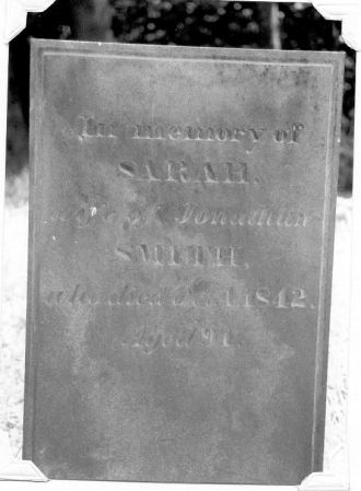 Gravestone of Sarah Smith
