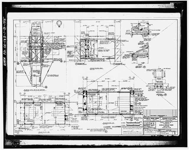 155. Photocopy of drawing (1961 structural drawing by the...