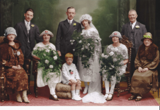 Wedding Photograph of Mary Agnes Wearing to John Bernard Stackhouse  
