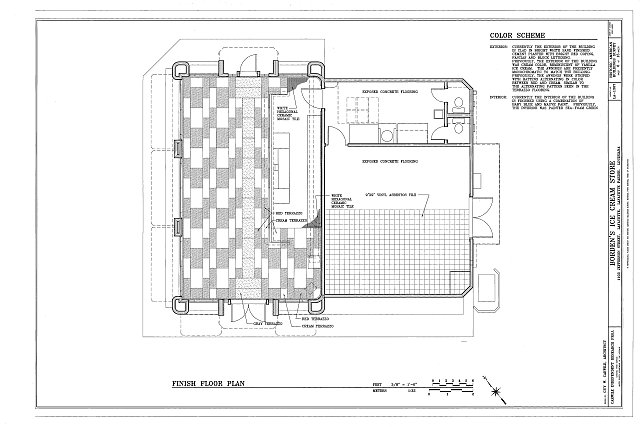 Finish Floor Plan - Borden's Ice Cream Store, 1103...