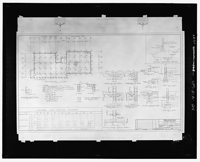 ARCHITECTURAL DRAWING, FOUNDATION PLAN, FOOTING AND...