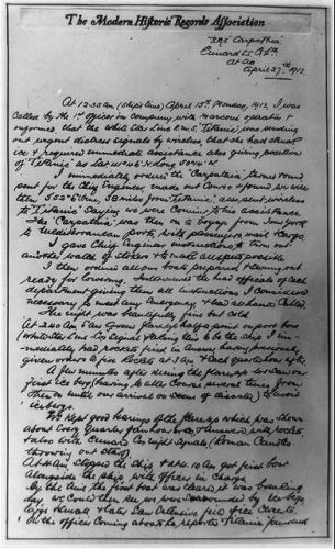 Account of the Rescue of the Titanic