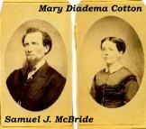 Samuel J. McBride & Mary Diadema Cotton