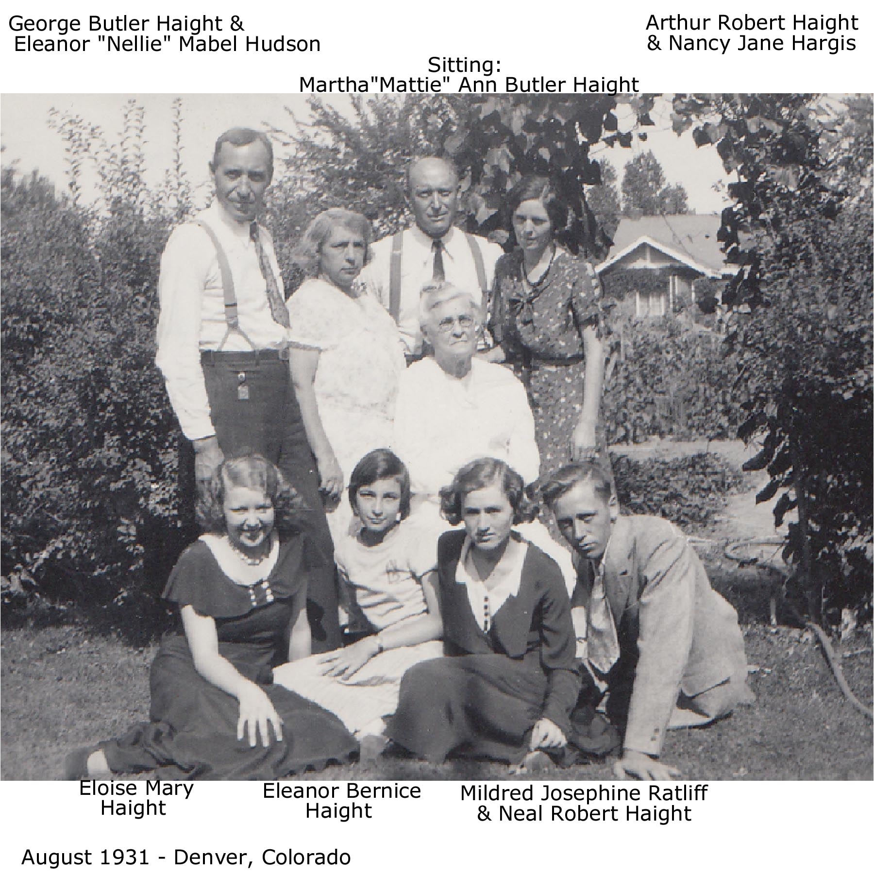 Haight family, 1931
